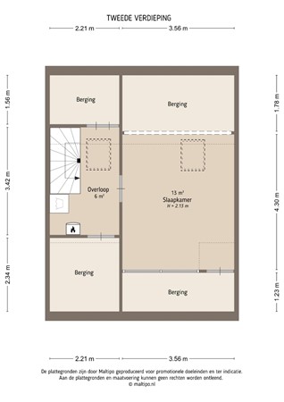 Floorplan - Tuin 3, 4211 BX Spijk Gem Lingewaal